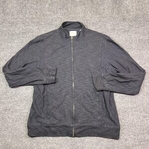Billy Reid Jacket Mens XL Gray Knit Bomber Full Zip Lightweight Pockets Casual